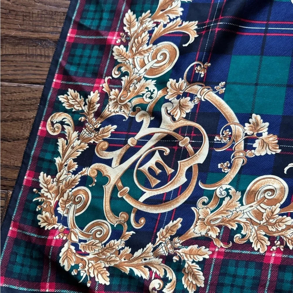 VTG Plaid Print Scarf